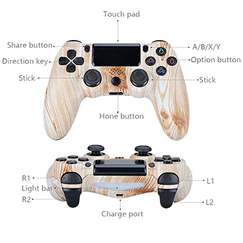 PS4 Mando Inalámbrico Mando Inalámbrico Compatible con Playstation 4 Slim Pro Doble Vibración Seis Ejes Mando Game (Color : J)