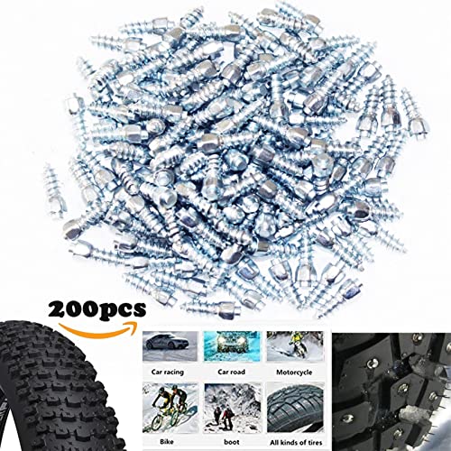 Puntos de neumáticos de 200 unids for zapatos Botas de agarre con picos de agarre for F.A.T.B.I.K.E MOUTEIN VEHIGHTEL TORNILLO EN TORNILLO EN TORNILLO DE TERTENOS Tungsteno Pesca con punta de tungsten