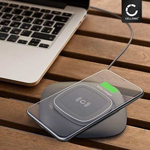 QC3.0 Adapter + Cargador inalámbrico 10W Fast Charge compatible con Samsung Galaxy S21, S20, iPhone 12, 11, X P30 Pro, Pixel 5, Mi 10 Wireless Charger Cargador por inducción Cargador rápido sin cables