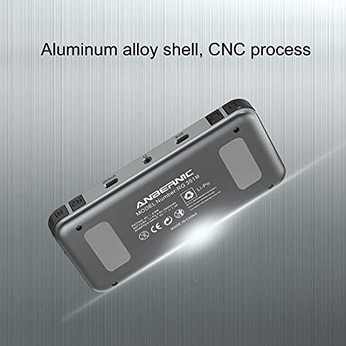 QIXIAOCYB RG351M Consola de Juegos de Mano Retro con 6 4GB TF Tarjeta 2500 Juegos Abiertos Sourt Sistema Linux Sistema DE ALIMIENTE ALOYA Consoles DE Pantalla Compatible con PSP / PS1 / N64 / NDS