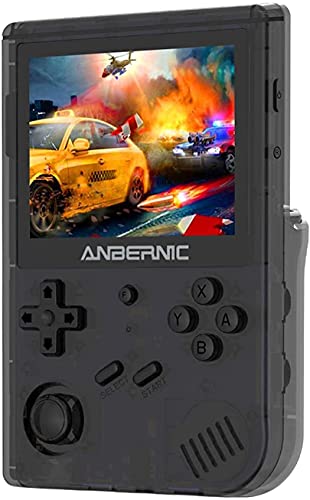 QIXIAOCYB RG351V Consola de juegos de mano WIFI Consola de juego retro con 6 4G TF Tarjeta 2500 juegos Open Source Linux System Console Portable Game Console compatible con PSP / PS1 / NDS Consola ret