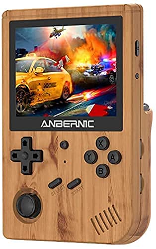 QIXIAOCYB RG351V Consola de Mano WiFi Consola de Juego Retro con 6 4G TF Tarjeta 2500 Juegos Open Source Linux System Console Portable Game Console Compatible con PSP / PS1 / NDS Consola Retro de 3.5