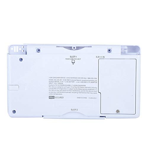 Queen.Y Piezas de Reparación Completas para Nintendo DS Lite Kit de Reemplazo Carcasa Carcasa (Blanco)