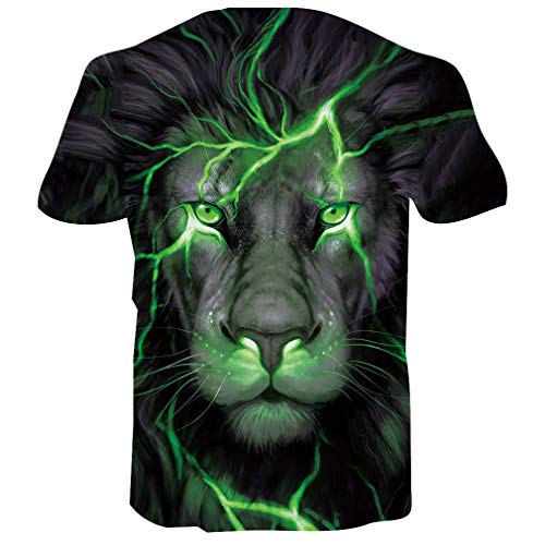RAISEVERN Camisetas Hawaianas para Hombre Gráficos en 3D con Manga Corta, Camisetas Divertidas de Verano, Coco Tree