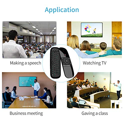 Ratón de Aire, Teclado Inalámbrico y Ratón para Android TV Box, Smart TV, Ordenador, portátil, proyector, HTPC, IPTV, Reproductor Multimedia