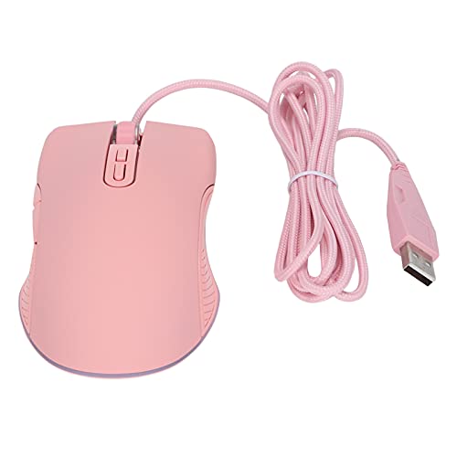 Ratón RGB para Juegos con Cable, 4 Niveles, Ratones para Juegos de PC Ajustables, 7 Teclas dpi Ergonomía Cómodo Mouse para Juegos, Adecuado para Computadoras Portátiles, PC
