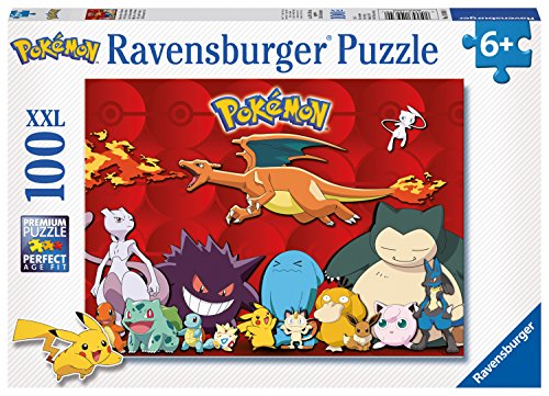 Ravensburger Puzzle, Pokemon, Puzzle 100 Piezas XXL, Puzzles para Niños, Edad Recomendada 6+, Rompecabeza de Calidad
