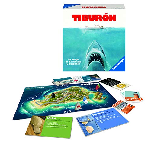 Ravensburger - Tiburón, Juego de mesa, Light Strategy Game a partir de 12 años, Versión Española - 25.4 x 17.8 x 5.1 cm
