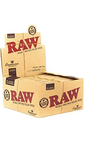 RAW Connoisseur 5x paquetes de papel tamaño gigante, 32 hojas en c/u