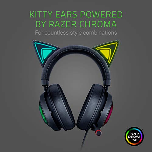 Razer Kraken 2019 - Auriculares de diadema para videojuegos (marco de aluminio ligero, micrófono retráctil con cancelación de ruido)