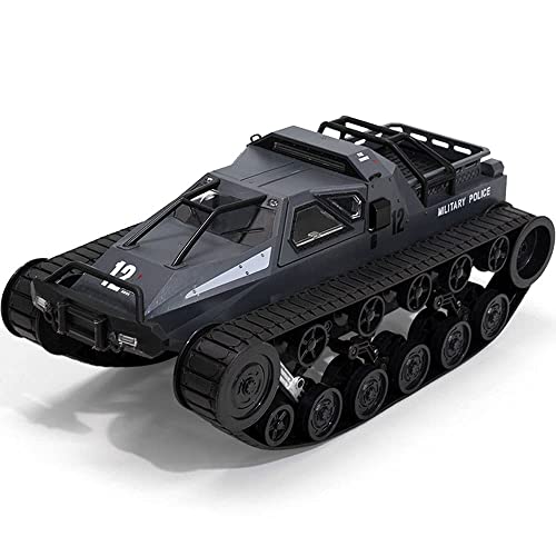 RC Cars 1/12 Scale High-Speed Off-Road Remote Control Tank Car Electric 4WD All-Terrain 30° Climbing RC Tank Steam Spray 360°Rotating Drift RC Vehicle Gifts for Children and Adults