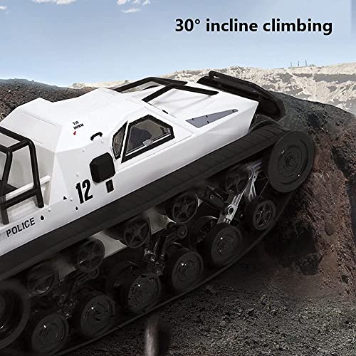 RC Cars 1/12 Scale High-Speed Off-Road Remote Control Tank Car Electric 4WD All-Terrain 30° Climbing RC Tank Steam Spray 360°Rotating Drift RC Vehicle Gifts for Children and Adults
