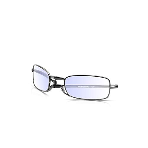 Read Optics Pocket Sized Folding Reading Glasses 1.5, Mens Womens Blue Blocker Glasses for Screens, Computers & Gaming, with Protective Black Case