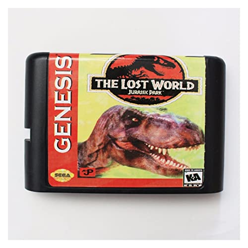Red plum GAOHEREN Parque de Jurassic del Mundo perdido 16 bits Sega MD Tarjeta de Juego Ajuste for Sega Mega Drive Fit for Génesis GHR