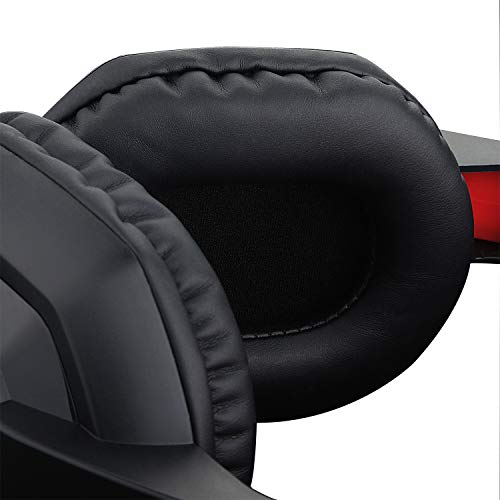 Redragon H120 ARES - Auriculares Gaming - Audio de Alta Definición - Cascos gaming diadema con Micrófono para Videojuegos PC - Incluye adaptador para Móvil y PS4