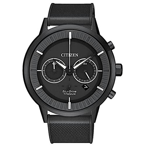Reloj cronógrafo Citizen Eco Drive de diseño moderno, Super Titanium DLC CA4405-17H