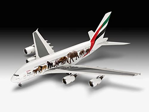 Revell GmbH Revell 03882 3882 - Kit de Modelos de plástico para Airbus A380-800 (Escala 1:144, 1/144), Multicolor