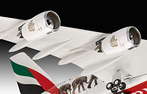 Revell GmbH Revell 03882 3882 - Kit de Modelos de plástico para Airbus A380-800 (Escala 1:144, 1/144), Multicolor