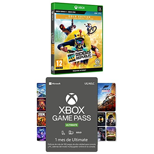 Riders Republic Gold XBOX X + Suscripción Xbox Game Pass Ultimate - 1 Mes | Xbox/Win 10 PC - Código de descarga