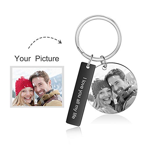 Rolaonly Mujer Llavero con Spotify Code Nombre Foto Calendario Metal Personalizado Regalo para Cumpleaños Aniversario día de Navidad Pareja