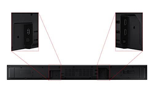 Samsung Barra de Sonido HW-Q600A - Dolby Atmos y DTS:X, 3.2.1 Canales, Q-Symphony, Tap Sound, Modo Juego Pro, Conexión Bluetooth Múltiple, Acoustic Beam y Sonido Inteligente