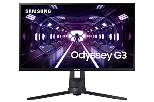 Samsung Odyssey F24G33T - Monitor para gaming de 24" FullHD (1920x1080), 144 Hz, 1 ms, FreeSync Premium, HDMI, DP, Ajustable en altura, giro e inclinación) Negro