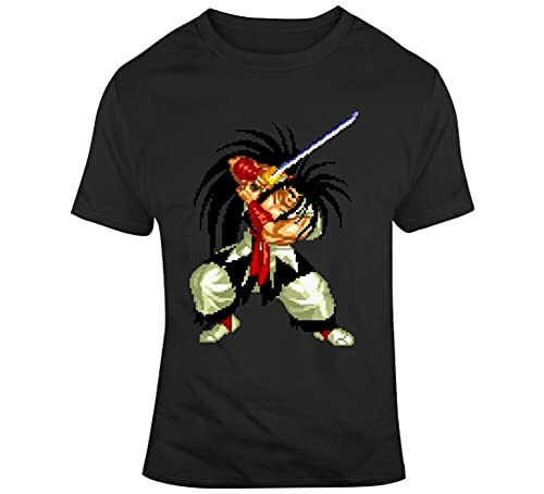 Samurai Showdown Haohmaru Retro Video Game Character Fan Black T Shirt Black M