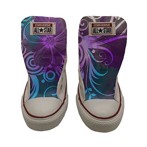 Schuhe Original Original personalisierte by Mys - Handmade Shoes - Slim Lila Bl�Ten - TG38