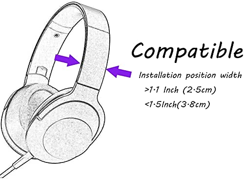 sciuU Kitty Ears para Auriculares, Orejas de Silicona de Gato Decoración Linda, Compatible con Headset HypreX Cloud/Cloud II/Cloud Flight etc, instalación con Correas de Fijación Ajustables, Negro