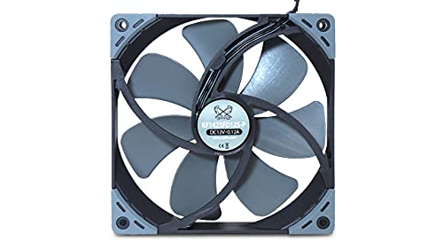 Scythe Kaze Flex 140 Square PWM - Ventilador (140 x 140 x 27 mm, 1200 rpm), color gris