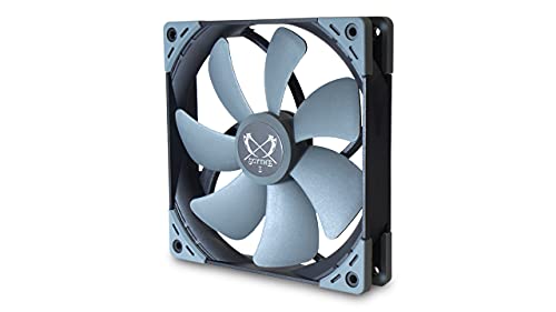 Scythe Kaze Flex 140 Square PWM - Ventilador (140 x 140 x 27 mm, 1200 rpm), color gris