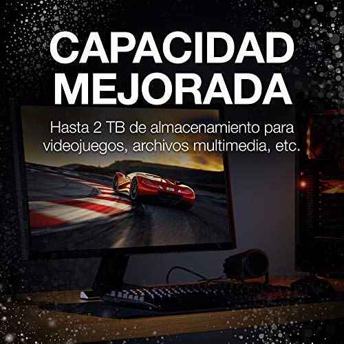 Seagate FireCuda, 2 TB, Disco duro interno híbrido, SSHD de alto rendimiento, 3,5 in, SATA, 6 GB/s, aceleración mediante flash, caché de 8 GB y 3 años de servicios Rescue (ST2000DX002)