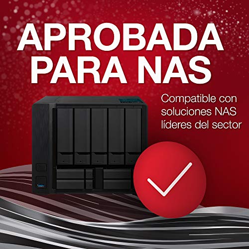 Seagate IronWolf, 8TB, NAS, Disco duro interno, HDD, CMR 3,5" SATA 6 Gb/s, 7200 r.p.m., caché de 256 MB para almacenamiento conectado a red RAID (ST8000VN0022)