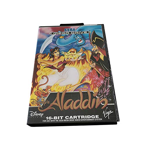 Sega Mega Drive Juego de Cartucho Aladdin Juego de Cartucho de 16 bits para máquina de Juego Sega