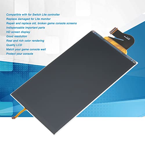 Shanrya Pantalla de Gamepad, Consolas de Reparación de Bricolaje, Pantalla LCD, Protector de Color Realista para la Consola de Juegos Lite