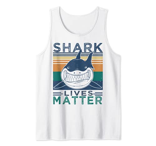 Shark Lives Importan para la semana | Cool Funny Shark Camiseta sin Mangas