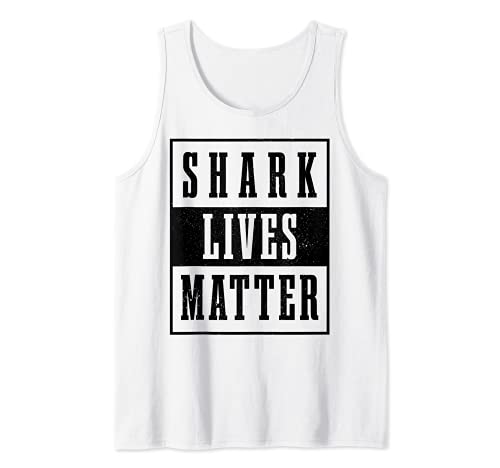 Shark Lives Matter Vintage Conservación Marina Ambiental Camiseta sin Mangas