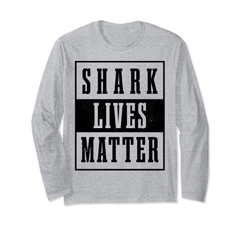 Shark Lives Matter Vintage Conservación Marina Ambiental Manga Larga