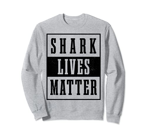 Shark Lives Matter Vintage Conservación Marina Ambiental Sudadera