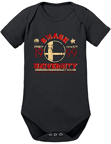 Smash University - Body para bebé negro 3-6 Meses