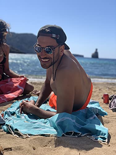 SOLTAKO Toalla de playa XXXL 2 x 2 m, toalla de sauna, toalla de baño, toalla de hamam, manta de yoga, pestemal, en caja de regalo, extragrande, 200 x 200 cm