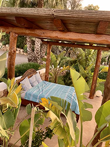 SOLTAKO Toalla de playa XXXL 2 x 2 m, toalla de sauna, toalla de baño, toalla de hamam, manta de yoga, pestemal, en caja de regalo, extragrande, 200 x 200 cm