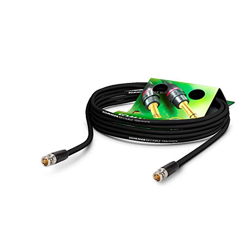 SommerCable - Cable de Video 75 Ω - HD/3G/6G/12G-SDI / 4K-UHD SC-Vector 0.8/3.7 - BNC/BNC NBNC75BLP9X NEUTRIK, Negro (40m) - Made in Germany by Sommer Cable