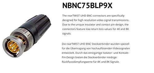SommerCable - Cable de Video 75 Ω - HD/3G/6G/12G-SDI / 4K-UHD SC-Vector 0.8/3.7 - BNC/BNC NBNC75BLP9X NEUTRIK, Negro (40m) - Made in Germany by Sommer Cable