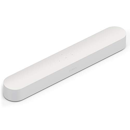 Sonos Beam barra de sonido con Alexa integrada - barra de sonido inteligente para TV y música, altavoz compatible con AirPlay, color blanco
