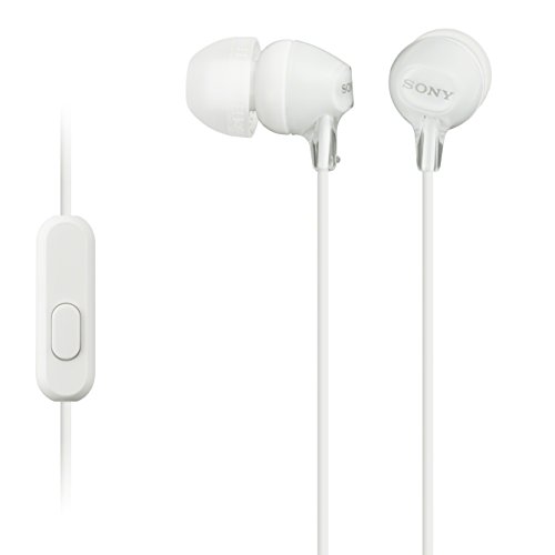 Sony MDR-EX15APWZ(CE7) Auriculares in-ear (con micrófono), blanco