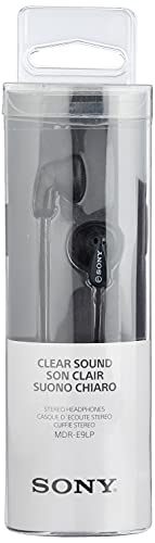 Sony MDRE9LPB - Auriculares de Botón, Color Negro, In Ear