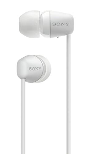 Sony WI-C200 - ¿Muchas Llamadas y videollamadas Desde casa? Descubre Nuestros Auriculares In-Ear inalámbricos más Ligeros con hasta 15h de autonomía, Blanco