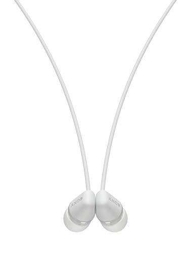 Sony WI-C200 - ¿Muchas Llamadas y videollamadas Desde casa? Descubre Nuestros Auriculares In-Ear inalámbricos más Ligeros con hasta 15h de autonomía, Blanco