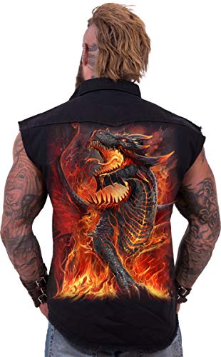 Spiral - Draconis - Chaleco Lavado a la Piedra - Negro - M